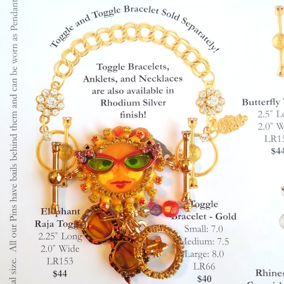 LATR2GO SUNNY DAYS TOGGLE BRACELET CHARM - Picture 7 of 9